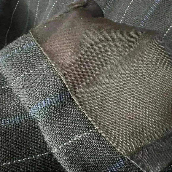 Vintage 90s Ralph Lauren Pinstripe Wool Blazer 4 Preppy Old Money Equestrian - Picture 5 of 15